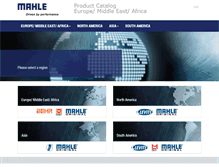 Tablet Screenshot of catalog.mahle-aftermarket.com